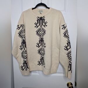 Vintage 90s Banana Republic Safari & Travel Chunky Knit Sweater Size Large